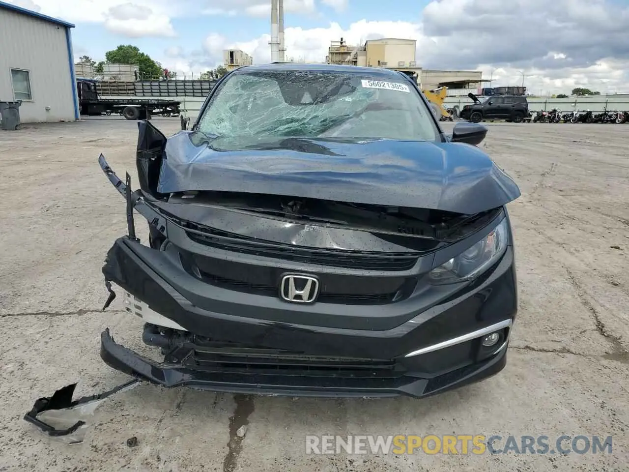 5 fotografías del automóvil dañado 19XFC1F35ME000596 HONDA CIVIC 2021