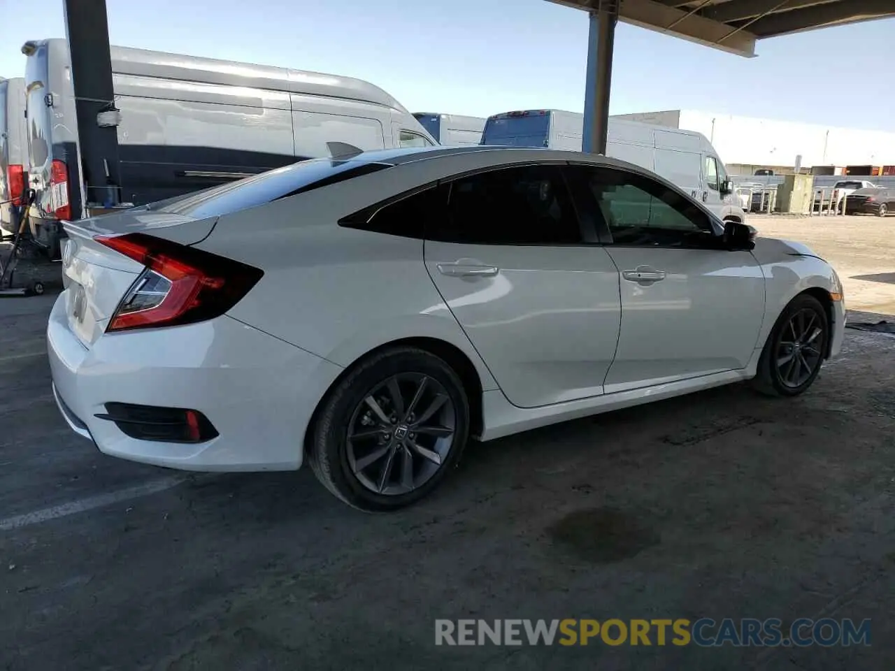 3 fotografías del automóvil dañado 19XFC1F35ME206579 HONDA CIVIC 2021
