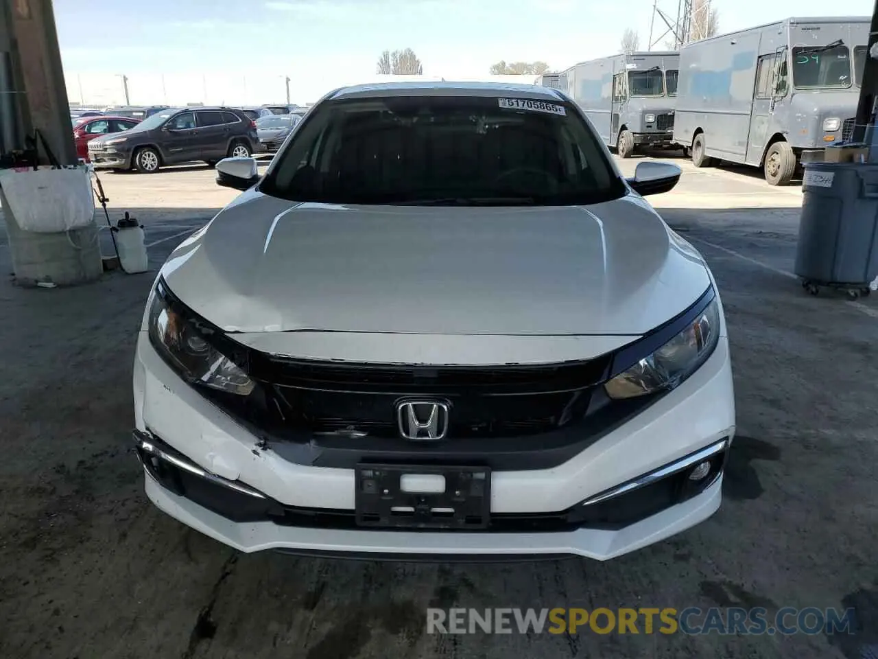 5 fotografías del automóvil dañado 19XFC1F35ME206579 HONDA CIVIC 2021