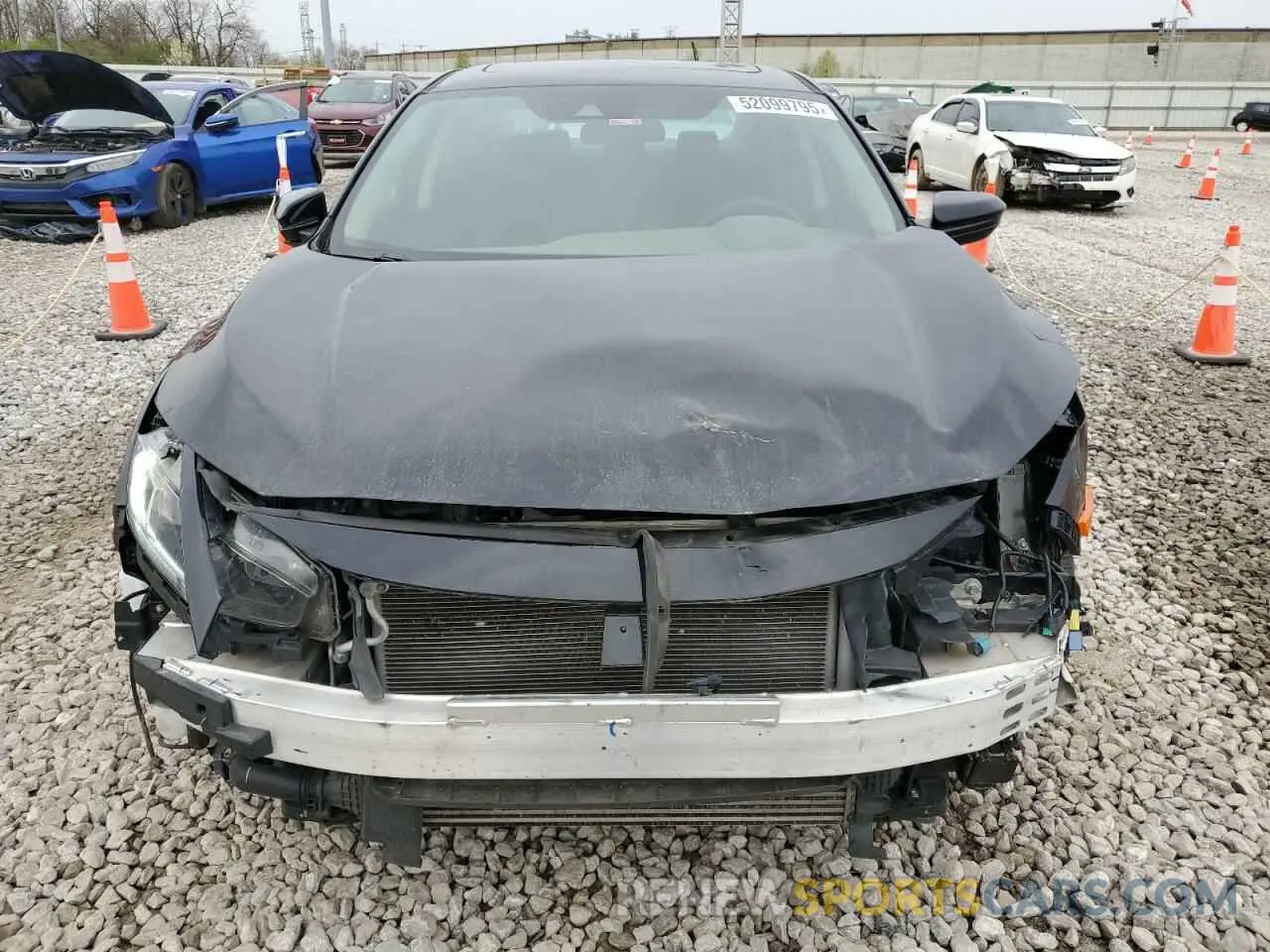 5 fotografías del automóvil dañado 19XFC1F36ME009498 HONDA CIVIC 2021