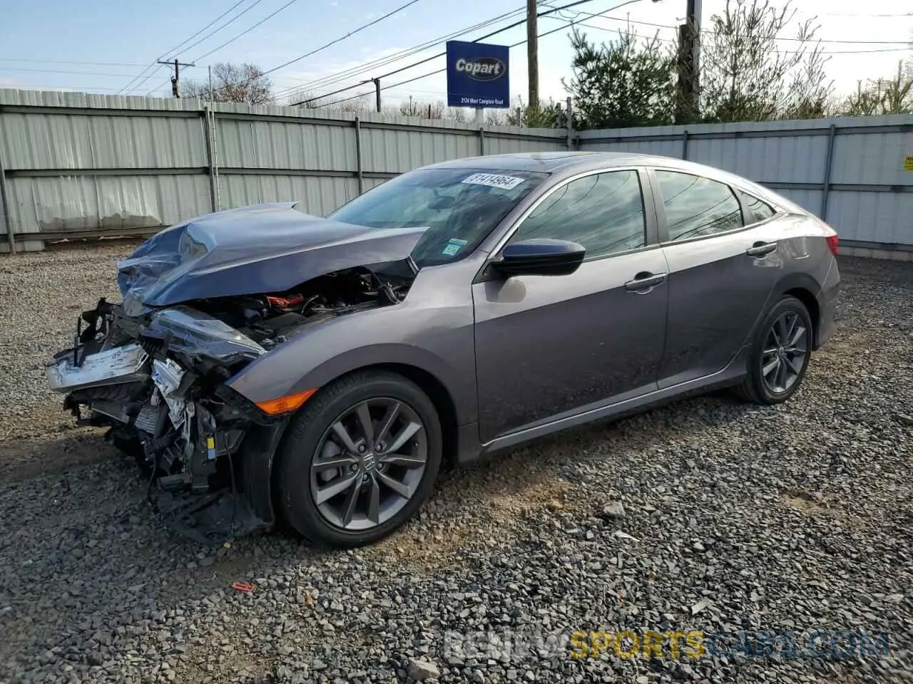 1 fotografías del automóvil dañado 19XFC1F36ME203366 HONDA CIVIC 2021