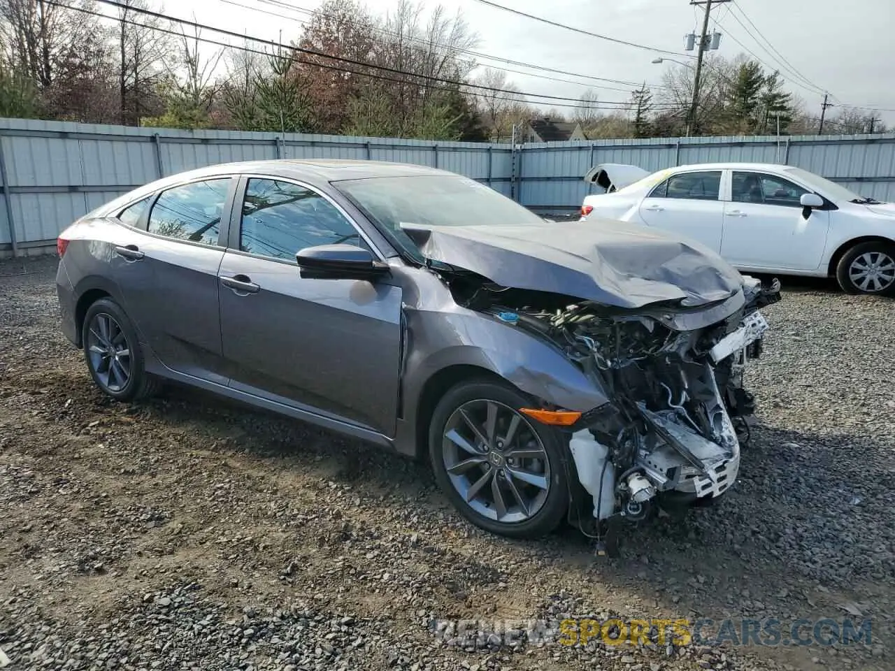 4 fotografías del automóvil dañado 19XFC1F36ME203366 HONDA CIVIC 2021
