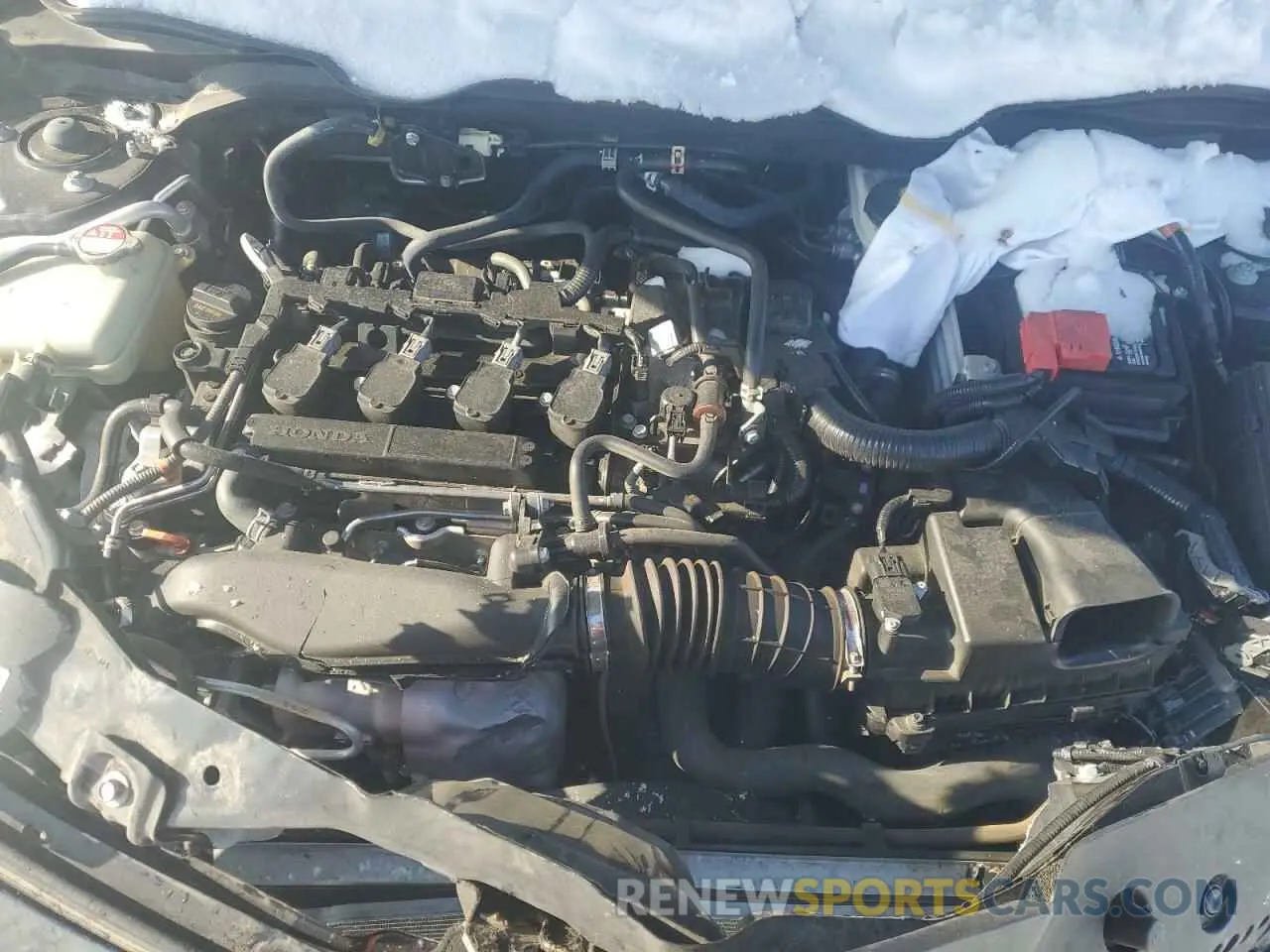 11 fotografías del automóvil dañado 19XFC1F37ME005105 HONDA CIVIC 2021