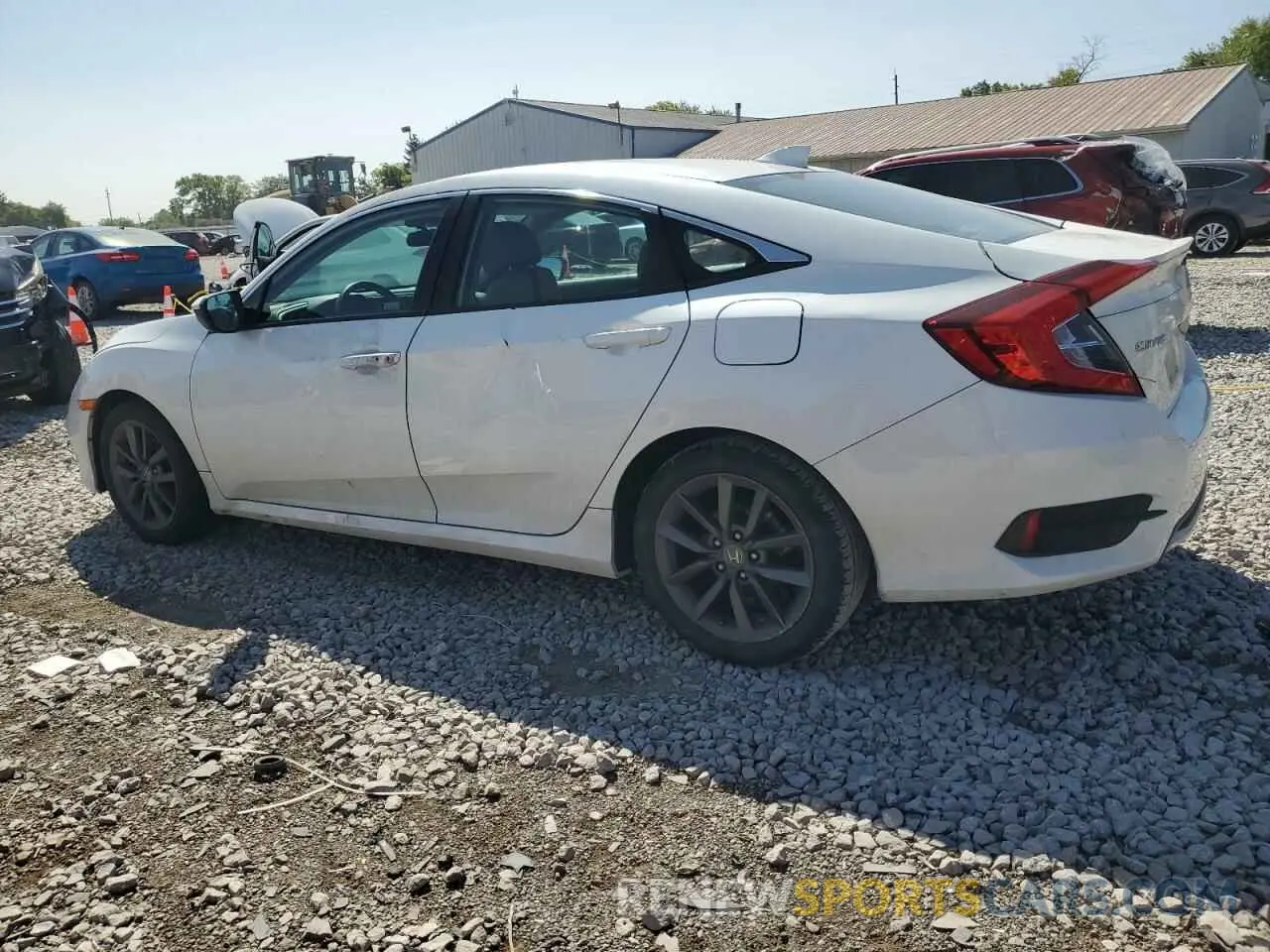 2 fotografías del automóvil dañado 19XFC1F37ME007226 HONDA CIVIC 2021