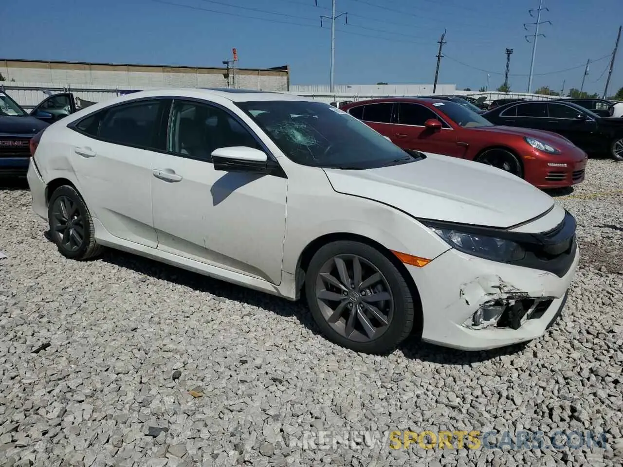 4 fotografías del automóvil dañado 19XFC1F37ME007226 HONDA CIVIC 2021
