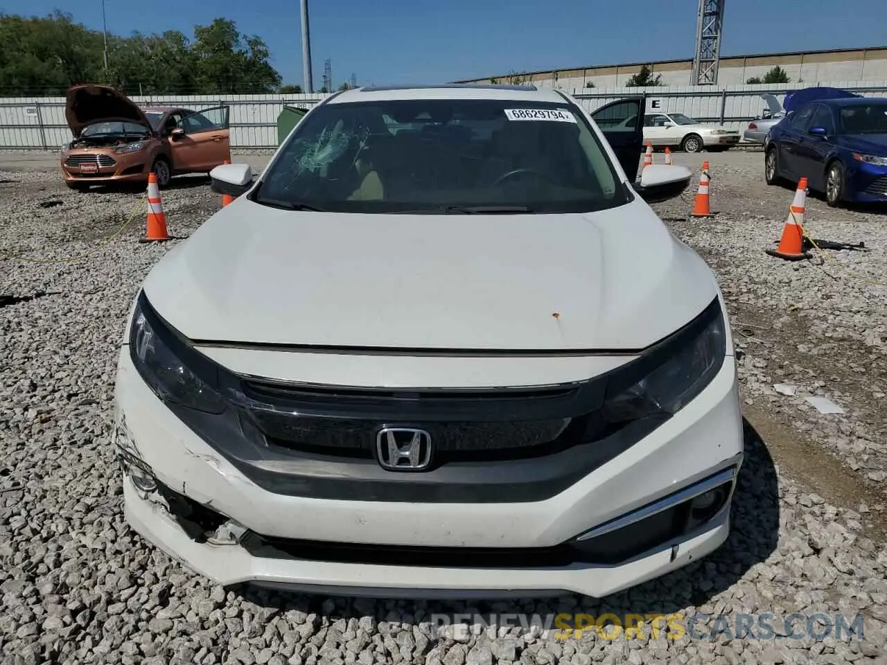 5 fotografías del automóvil dañado 19XFC1F37ME007226 HONDA CIVIC 2021