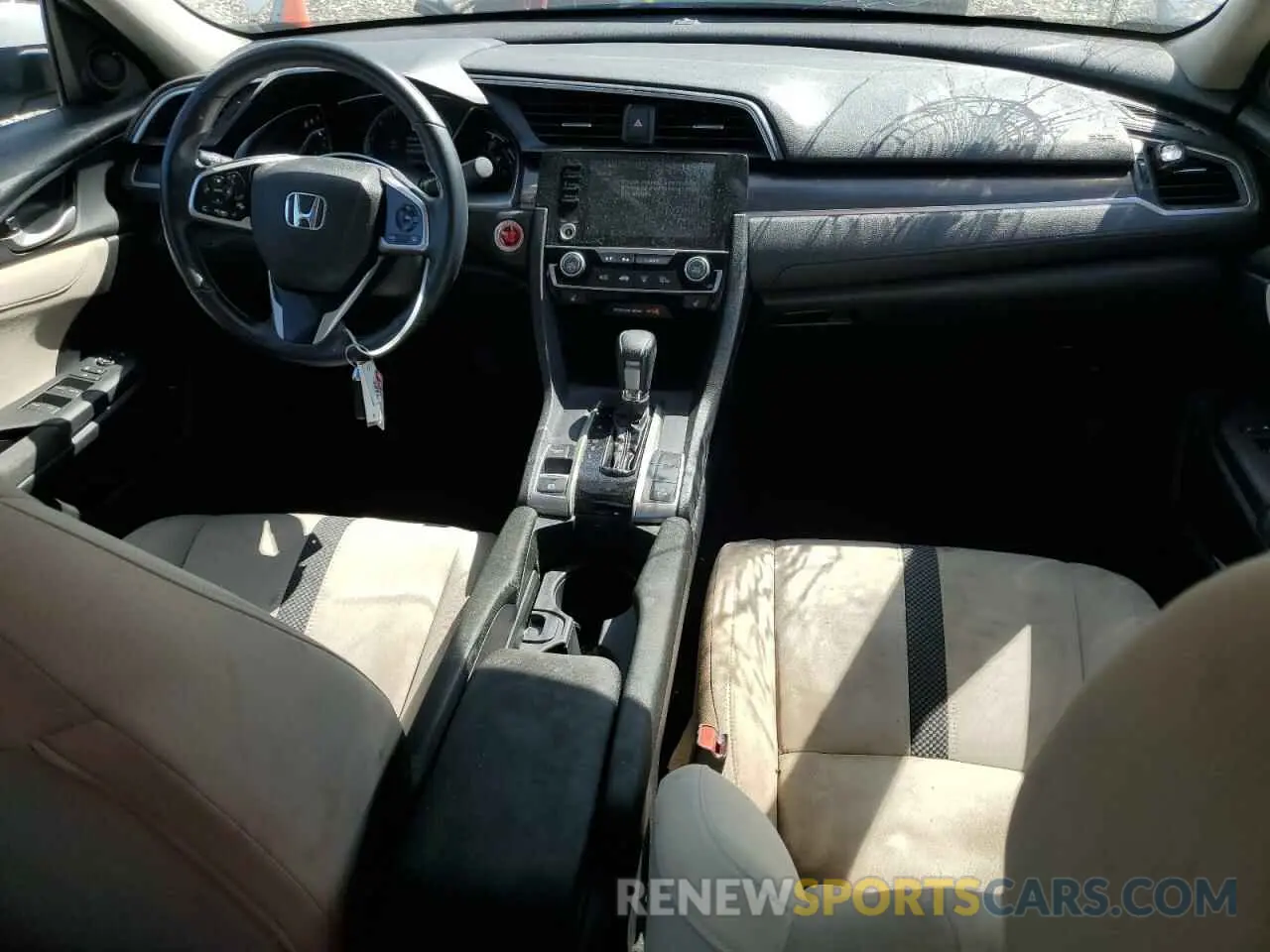 8 fotografías del automóvil dañado 19XFC1F37ME007226 HONDA CIVIC 2021