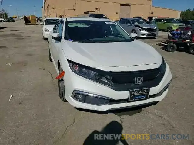 11 fotografías del automóvil dañado 19XFC1F37ME013012 HONDA CIVIC 2021