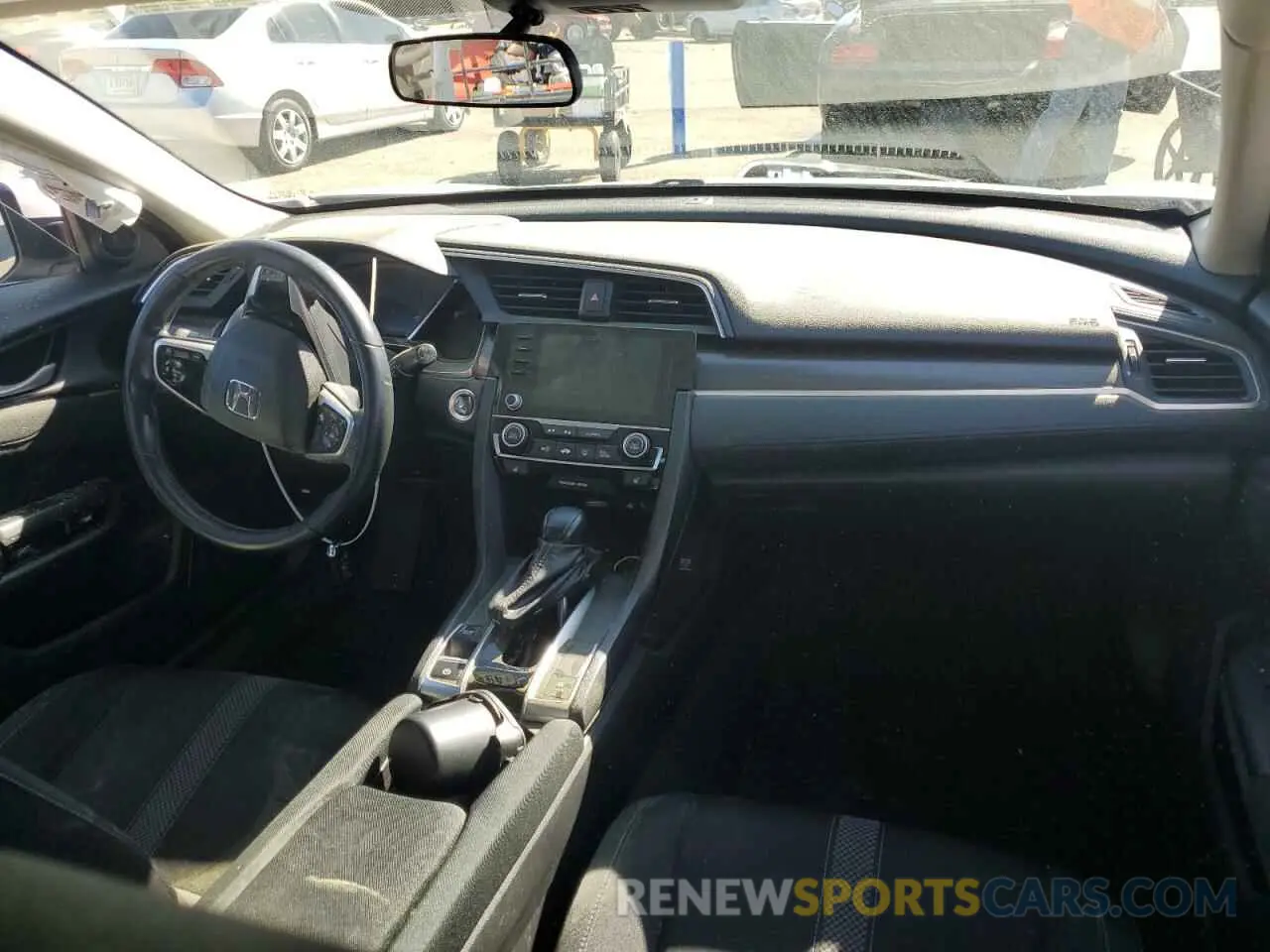 8 fotografías del automóvil dañado 19XFC1F37ME013012 HONDA CIVIC 2021