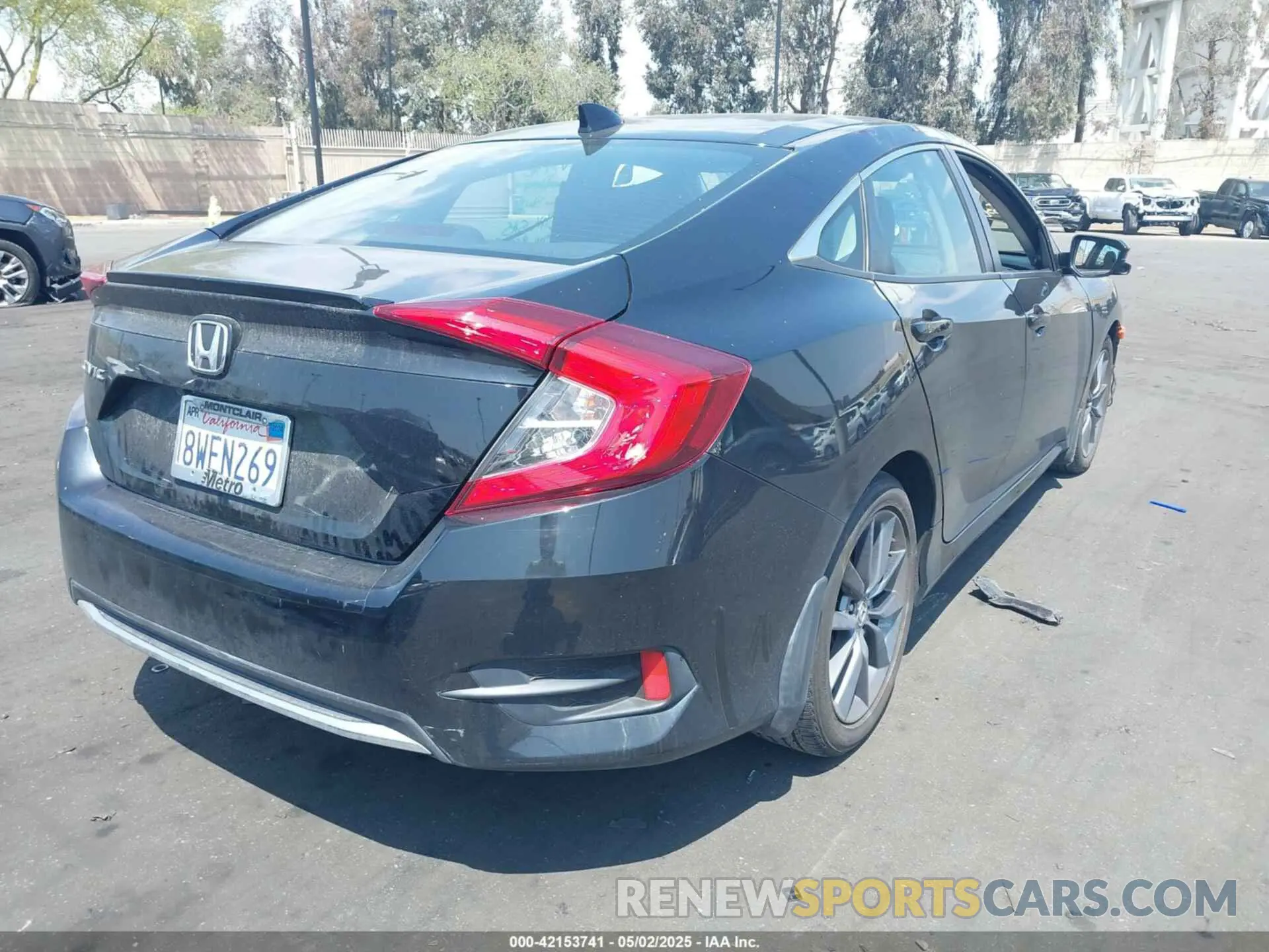 4 fotografías del automóvil dañado 19XFC1F37ME205238 HONDA CIVIC 2021