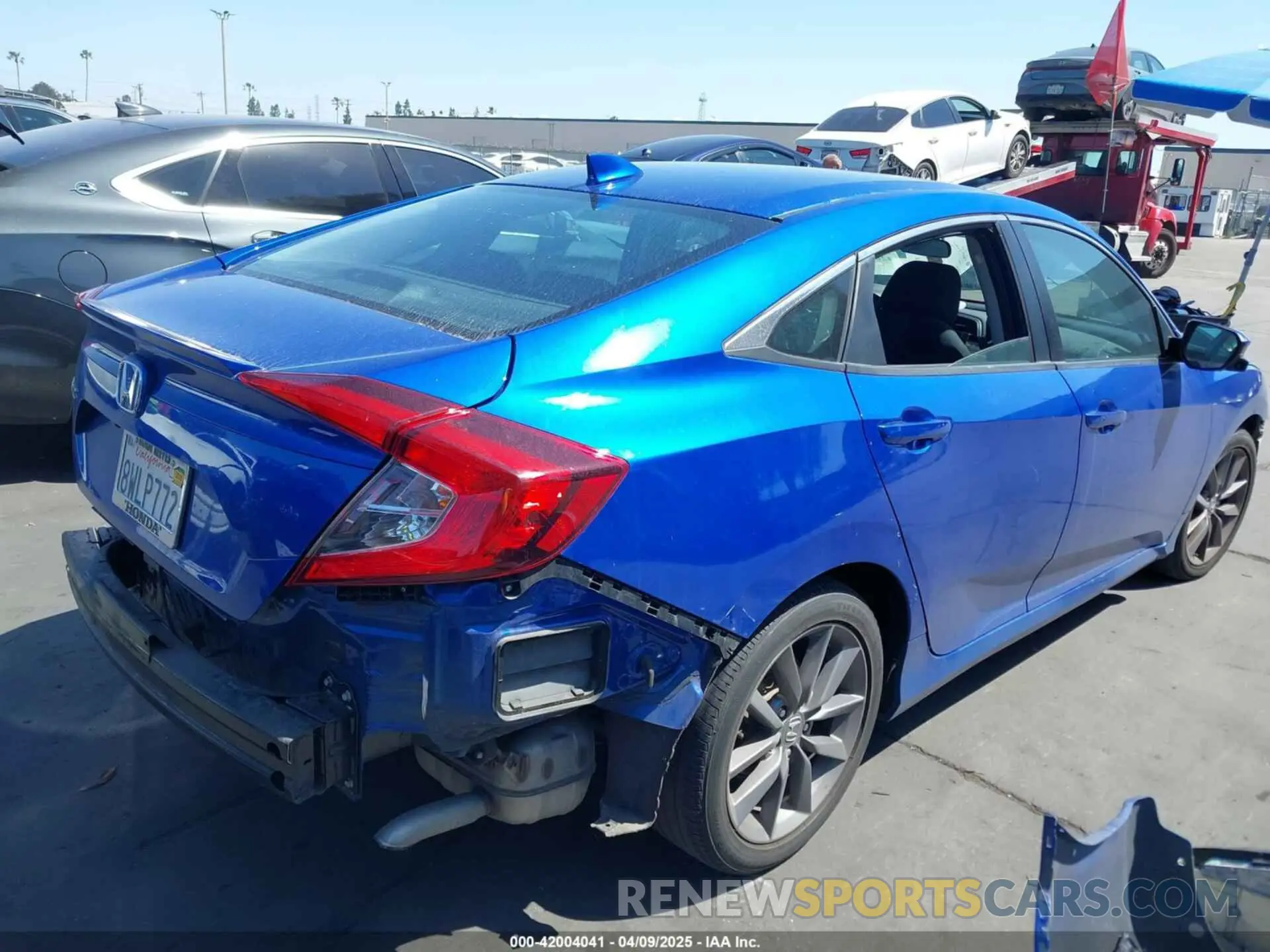 4 fotografías del automóvil dañado 19XFC1F37ME207085 HONDA CIVIC 2021