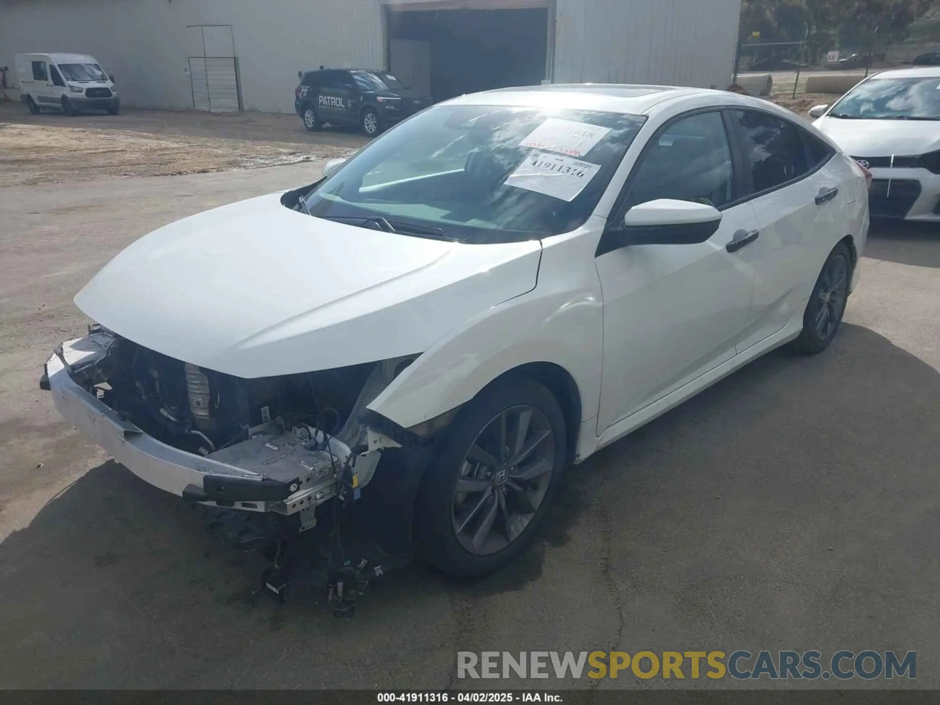 2 fotografías del automóvil dañado 19XFC1F37ME208768 HONDA CIVIC 2021