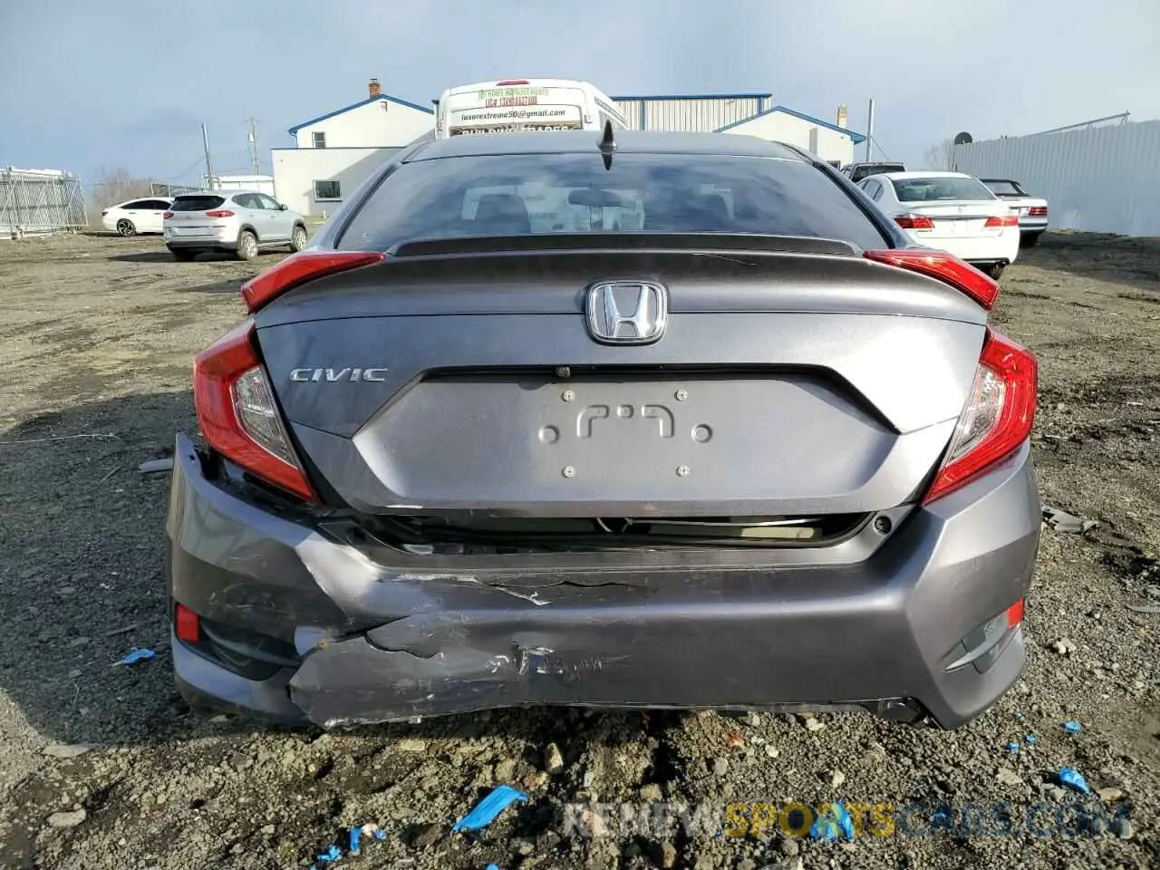 6 fotografías del automóvil dañado 19XFC1F38ME202526 HONDA CIVIC 2021