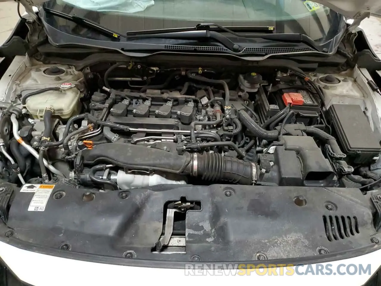 12 fotografías del automóvil dañado 19XFC1F38ME206401 HONDA CIVIC 2021