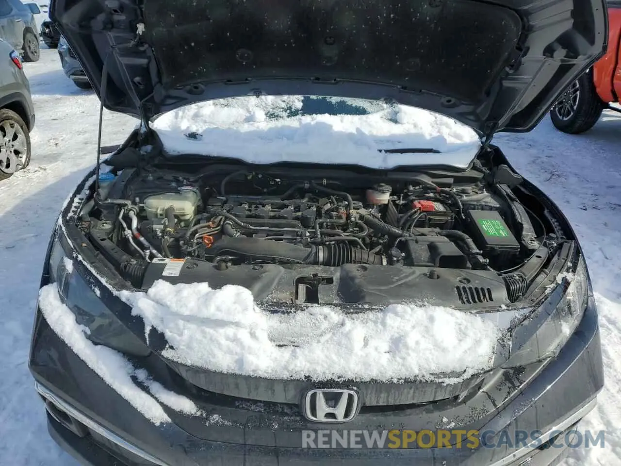 11 fotografías del automóvil dañado 19XFC1F3XME004787 HONDA CIVIC 2021