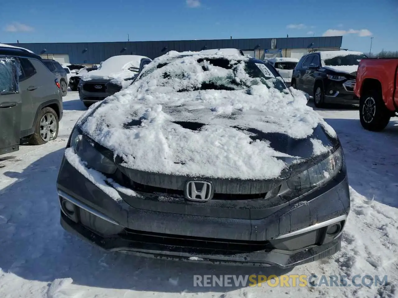 5 fotografías del automóvil dañado 19XFC1F3XME004787 HONDA CIVIC 2021