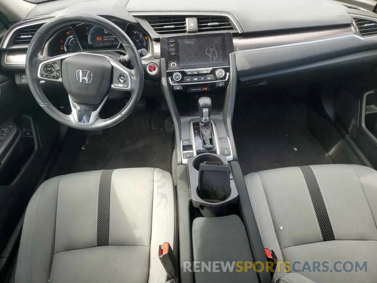 8 fotografías del automóvil dañado 19XFC1F3XME004787 HONDA CIVIC 2021
