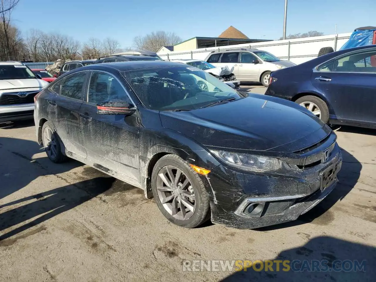 4 fotografías del automóvil dañado 19XFC1F75ME209906 HONDA CIVIC 2021