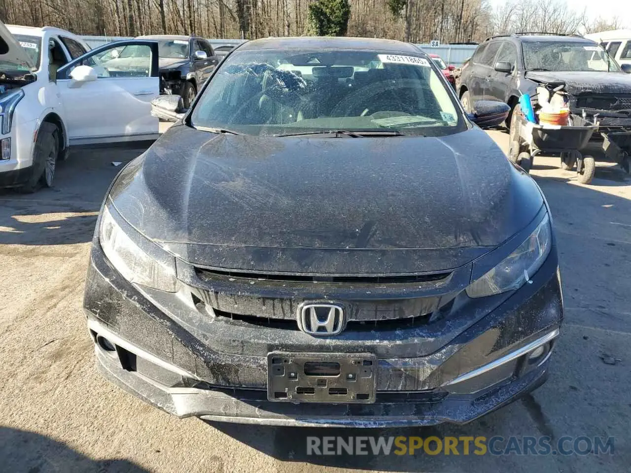 5 fotografías del automóvil dañado 19XFC1F75ME209906 HONDA CIVIC 2021