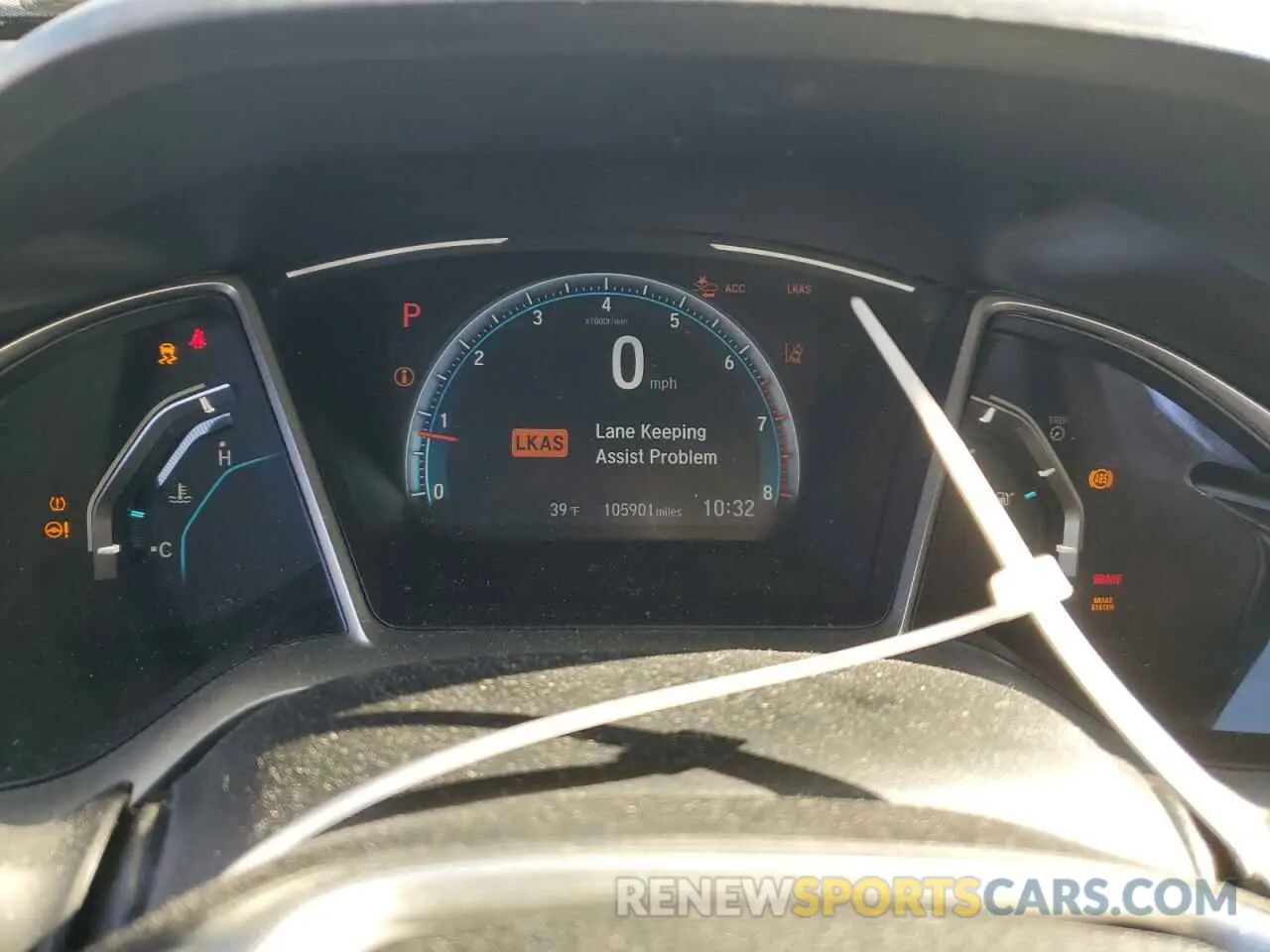 9 fotografías del automóvil dañado 19XFC1F75ME209906 HONDA CIVIC 2021
