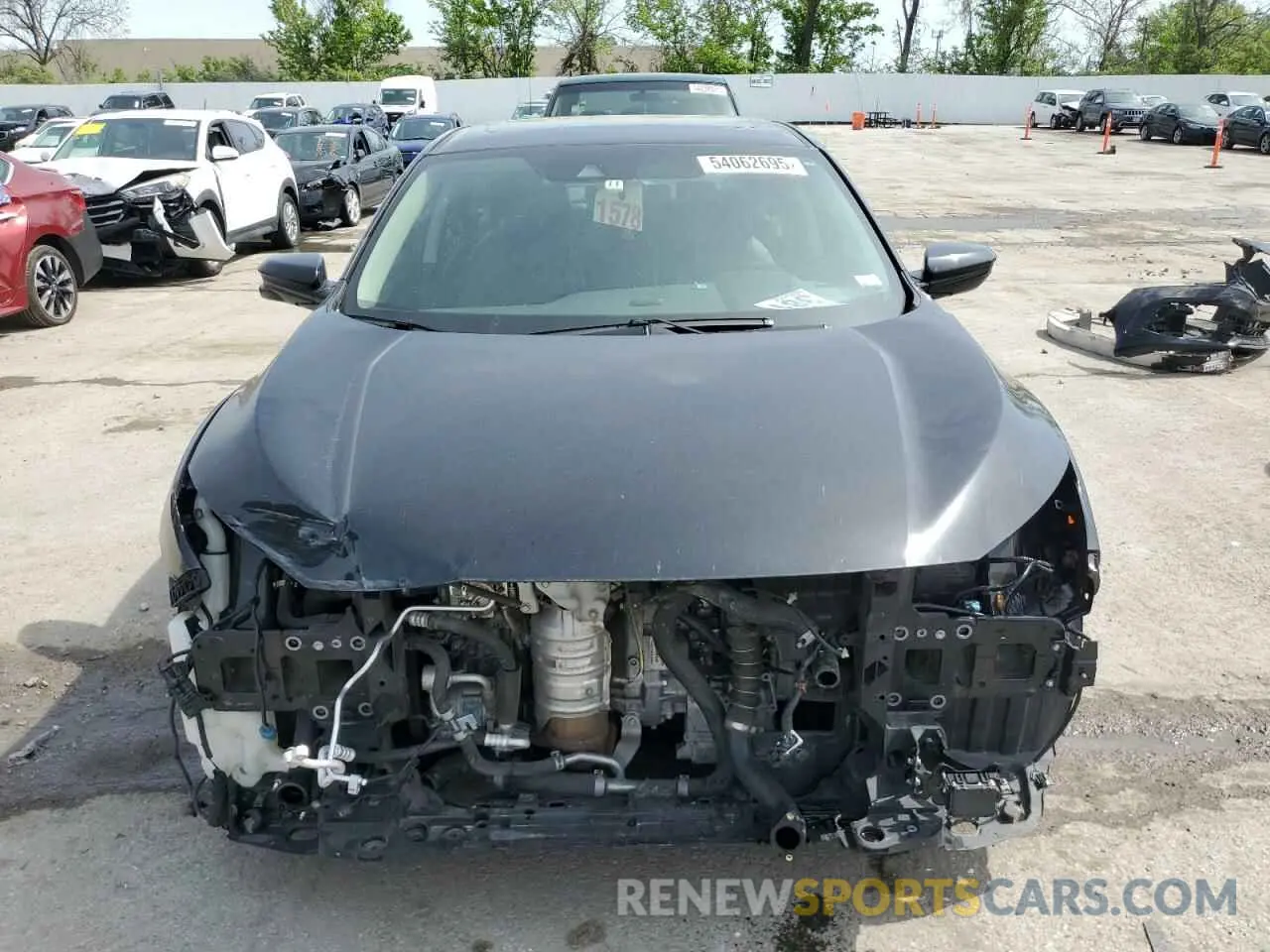 5 fotografías del automóvil dañado 19XFC1F76ME010007 HONDA CIVIC 2021