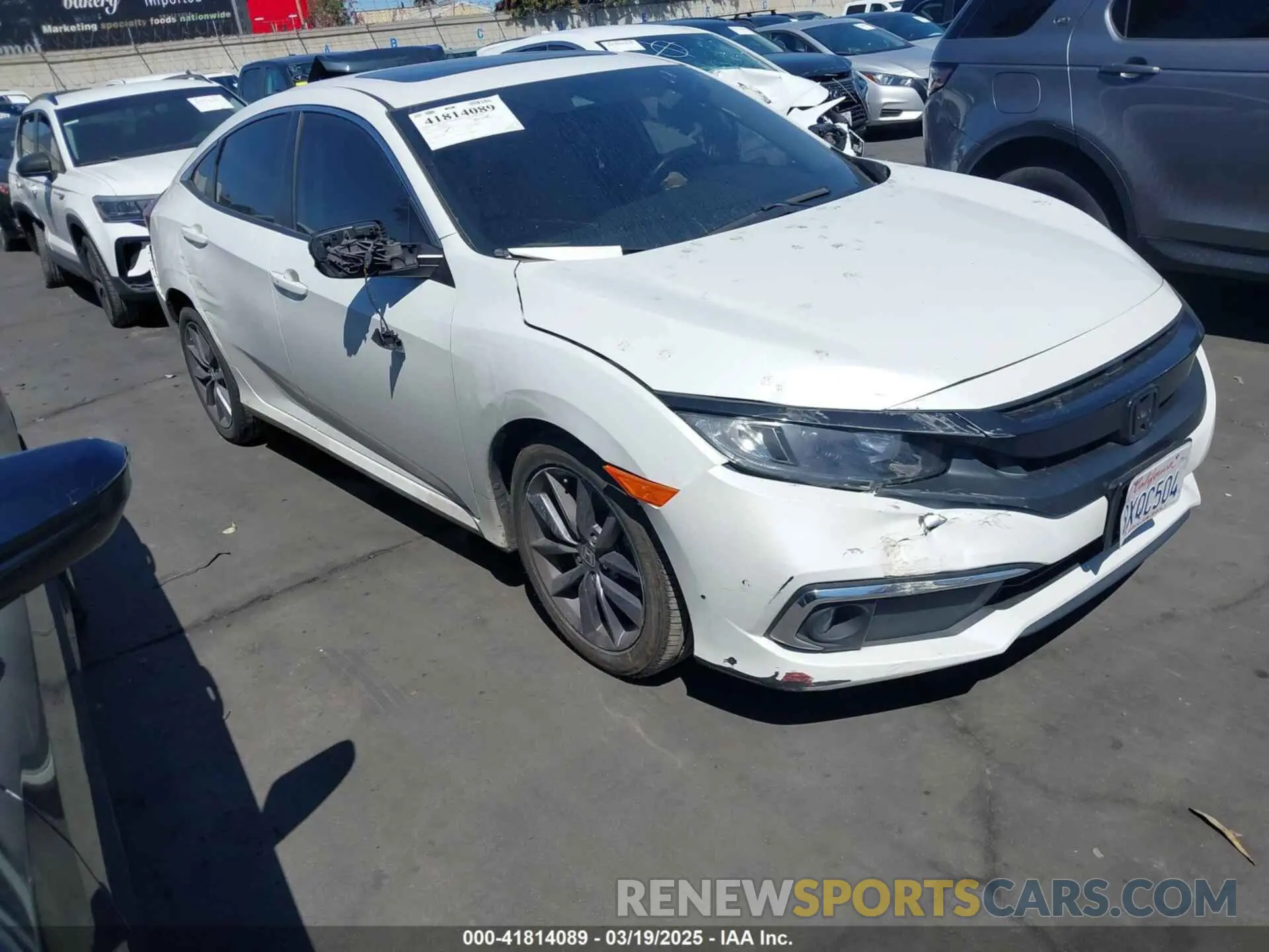 1 fotografías del automóvil dañado 19XFC1F79ME209522 HONDA CIVIC 2021