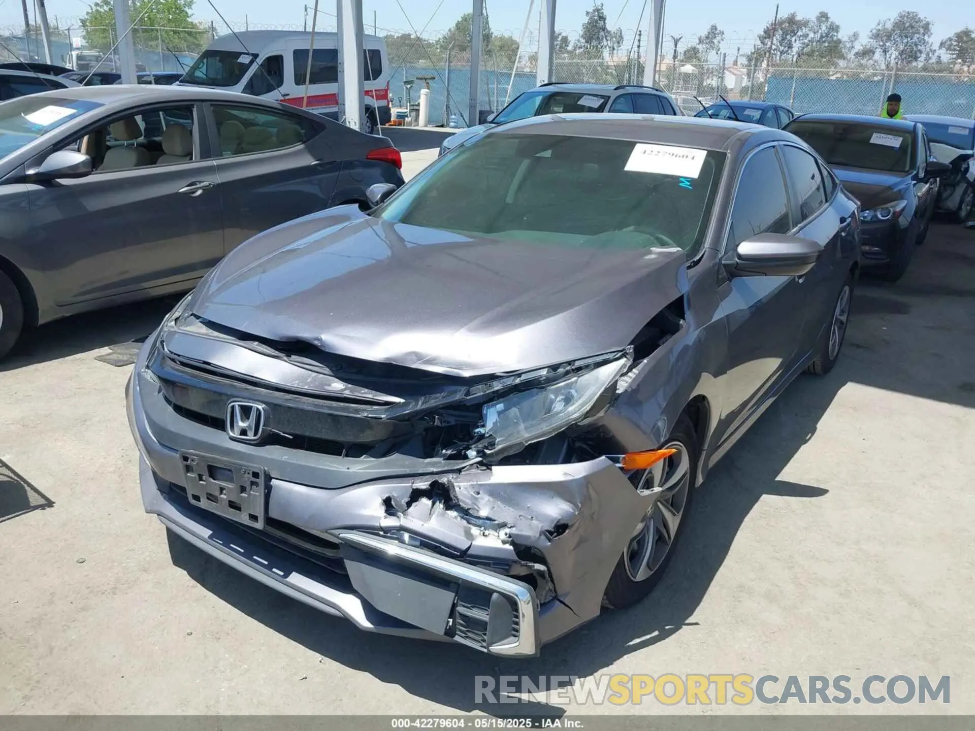 2 fotografías del automóvil dañado 19XFC2F62ME201341 HONDA CIVIC 2021