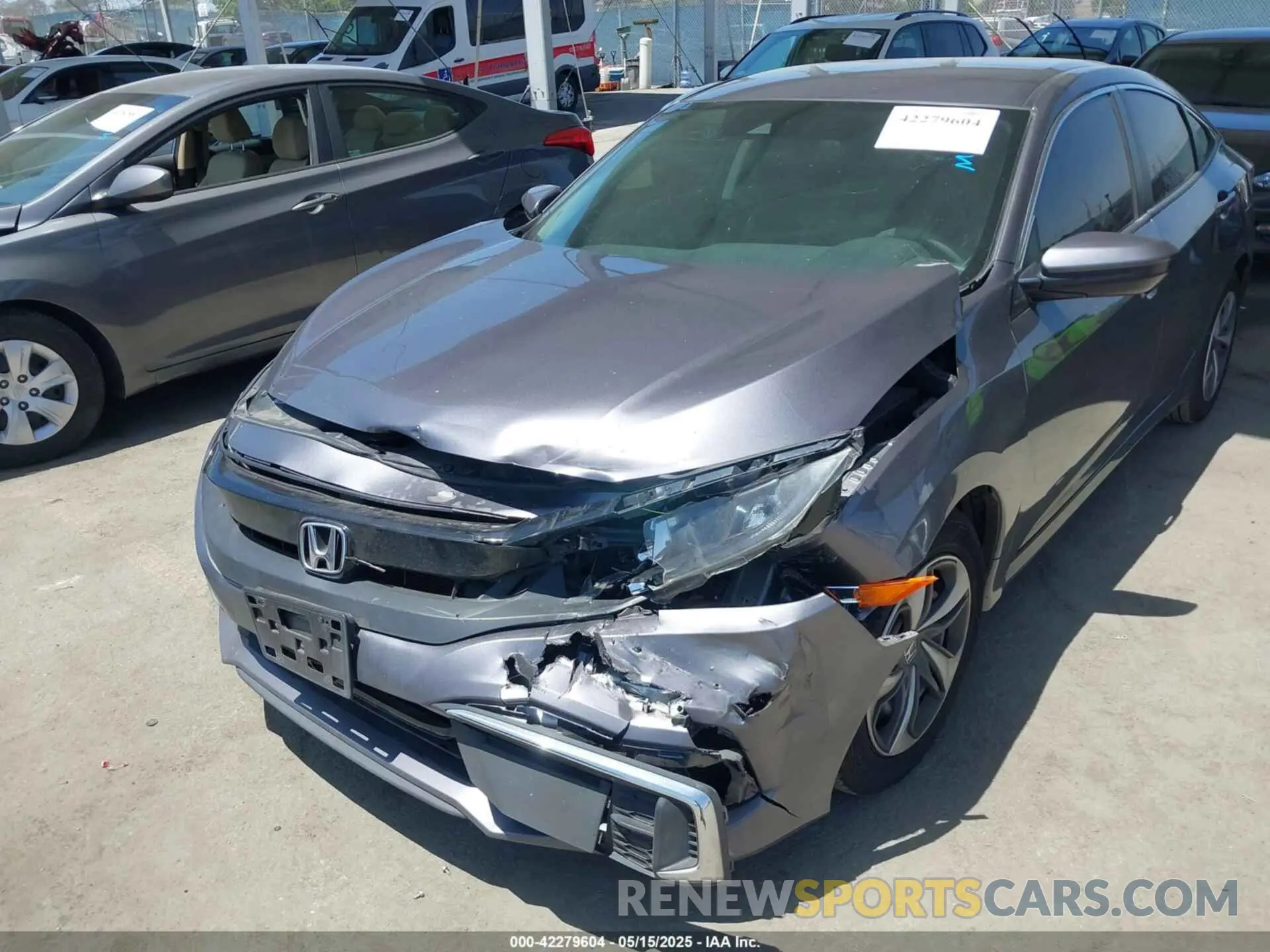 6 fotografías del automóvil dañado 19XFC2F62ME201341 HONDA CIVIC 2021