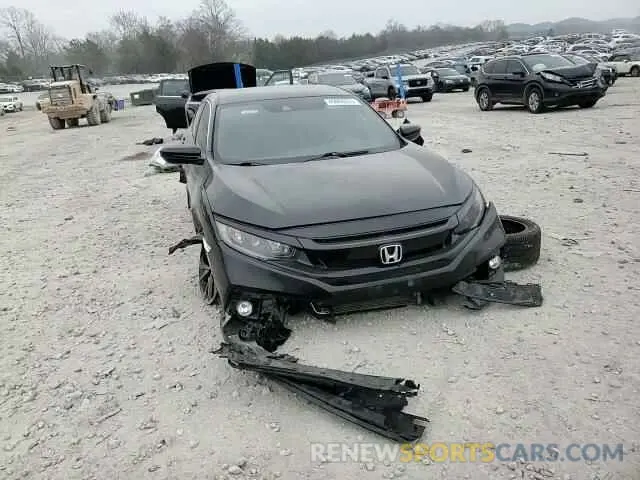 10 fotografías del automóvil dañado 19XFC2F80ME203185 HONDA CIVIC 2021