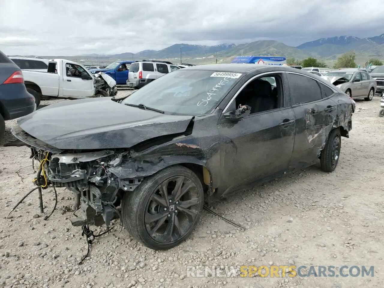 1 fotografías del automóvil dañado 19XFC2F81ME201445 HONDA CIVIC 2021
