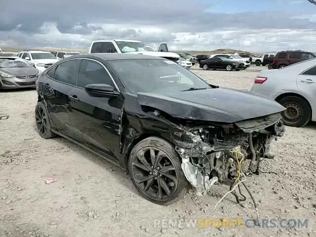 14 fotografías del automóvil dañado 19XFC2F81ME201445 HONDA CIVIC 2021