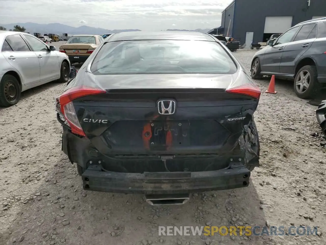 6 fotografías del automóvil dañado 19XFC2F81ME201445 HONDA CIVIC 2021