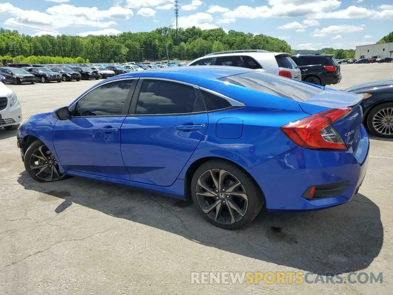 2 fotografías del automóvil dañado 19XFC2F84ME002079 HONDA CIVIC 2021