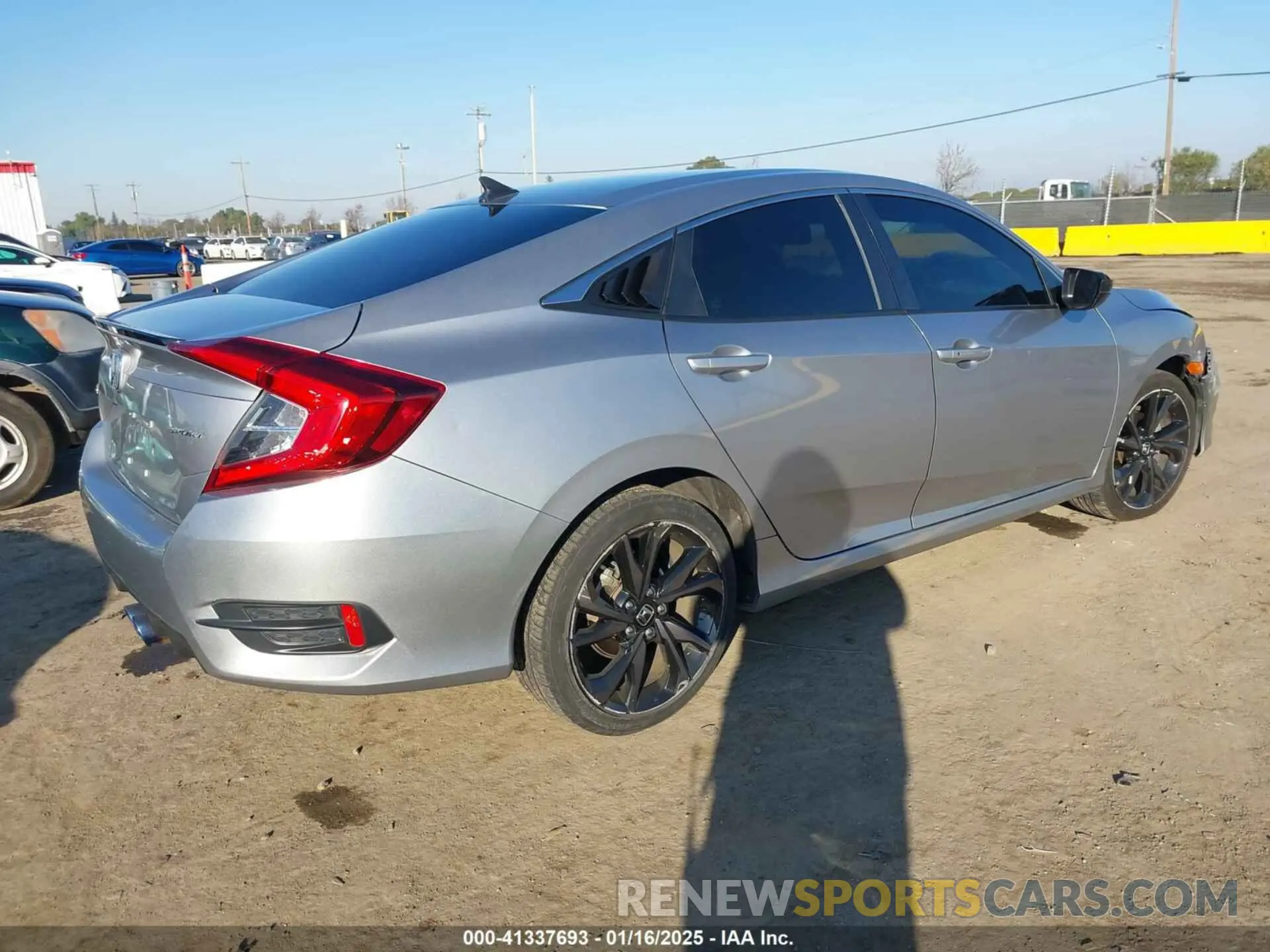 4 fotografías del automóvil dañado 19XFC2F84ME002311 HONDA CIVIC 2021