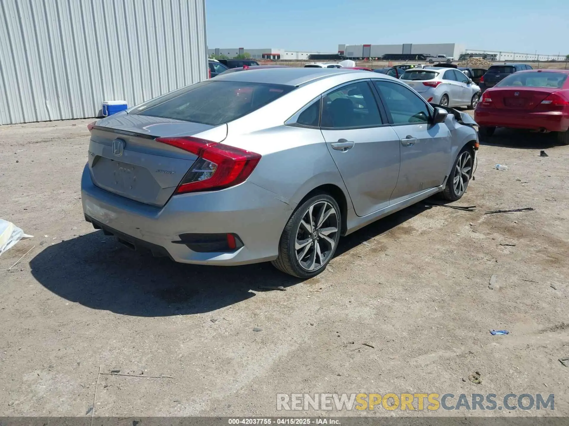 4 fotografías del automóvil dañado 19XFC2F86ME003153 HONDA CIVIC 2021