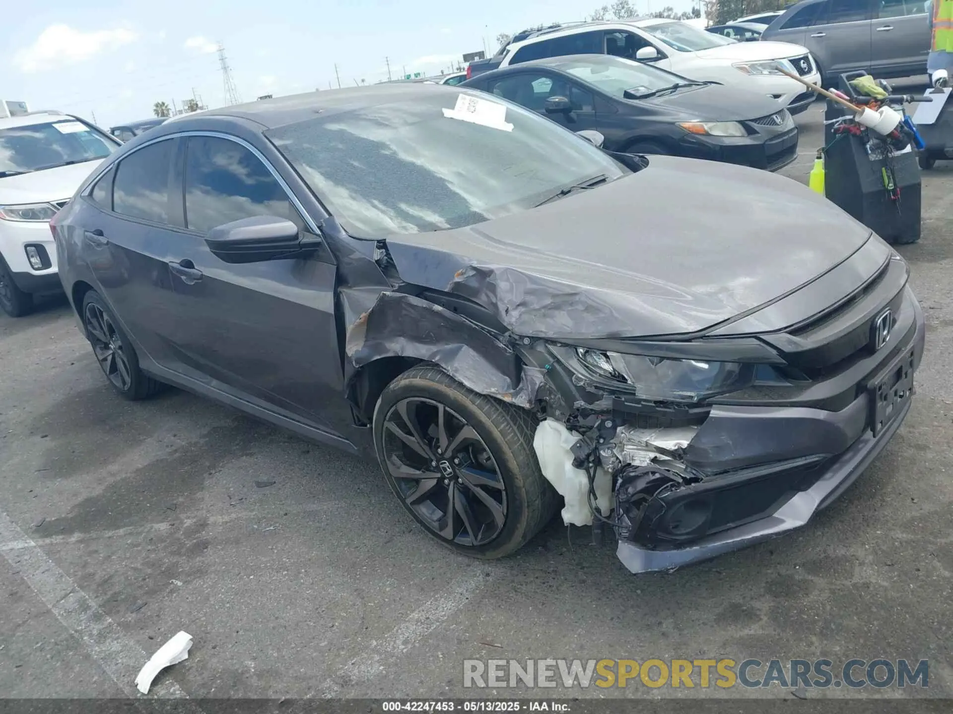 1 fotografías del automóvil dañado 19XFC2F86ME003377 HONDA CIVIC 2021