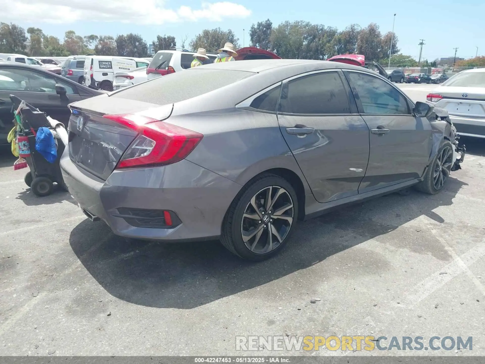 4 fotografías del automóvil dañado 19XFC2F86ME003377 HONDA CIVIC 2021