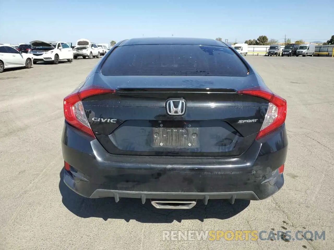 6 fotografías del automóvil dañado 19XFC2F86ME202736 HONDA CIVIC 2021