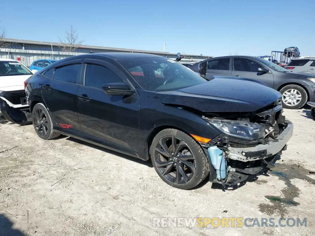 4 fotografías del automóvil dañado 19XFC2F87ME000908 HONDA CIVIC 2021
