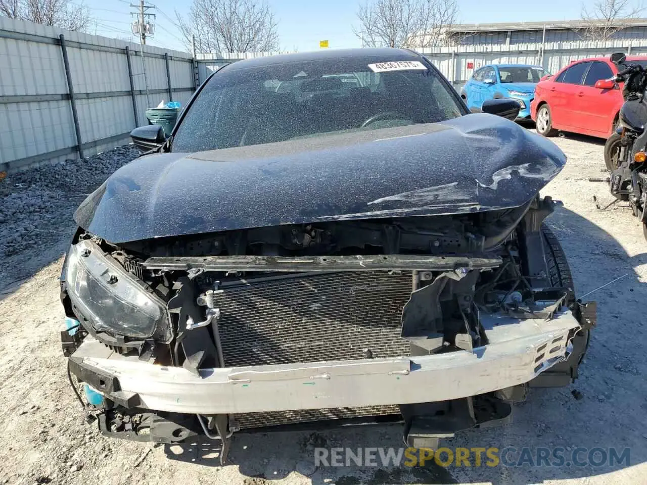 5 fotografías del automóvil dañado 19XFC2F87ME000908 HONDA CIVIC 2021