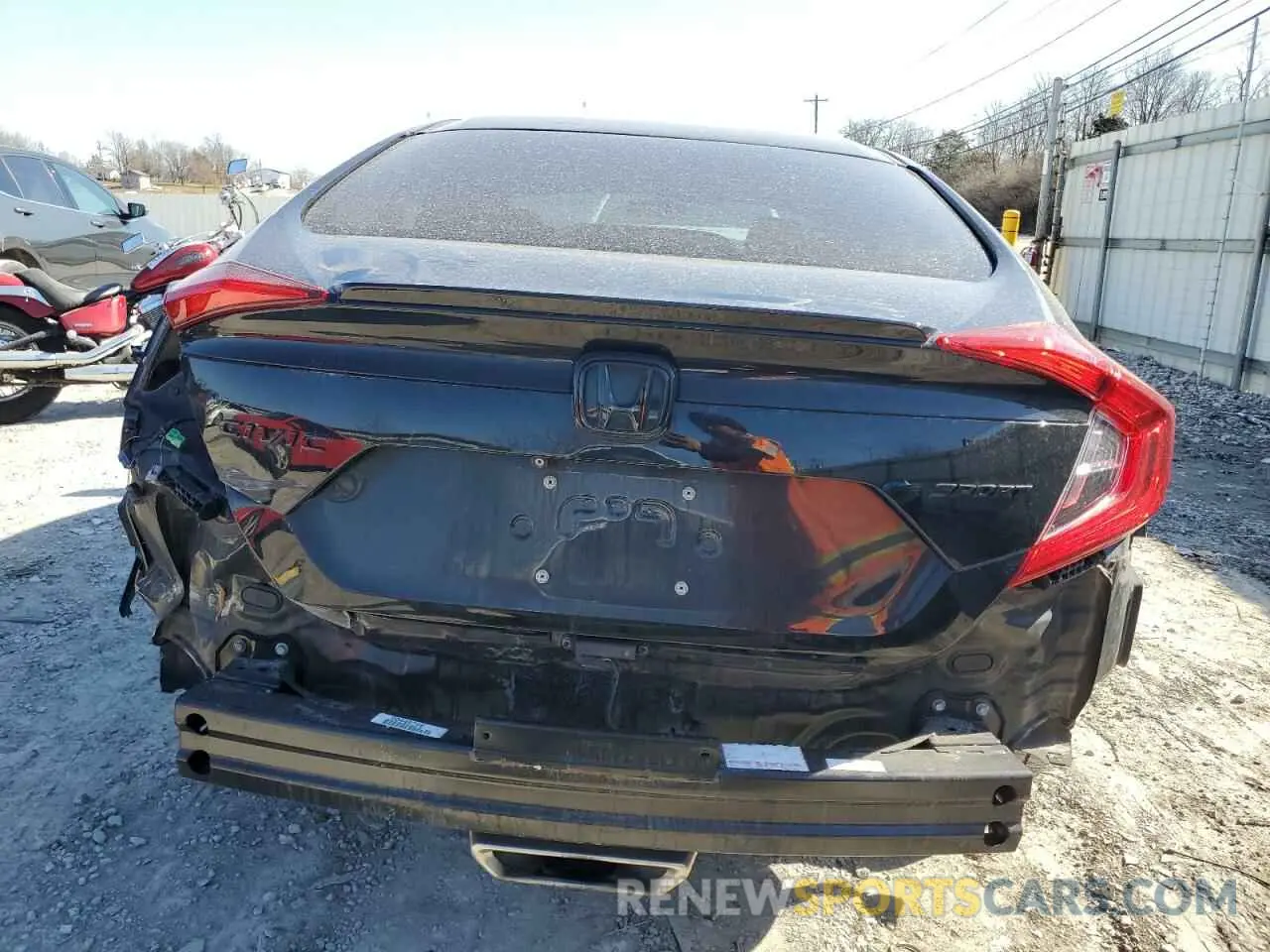 6 fotografías del automóvil dañado 19XFC2F87ME000908 HONDA CIVIC 2021