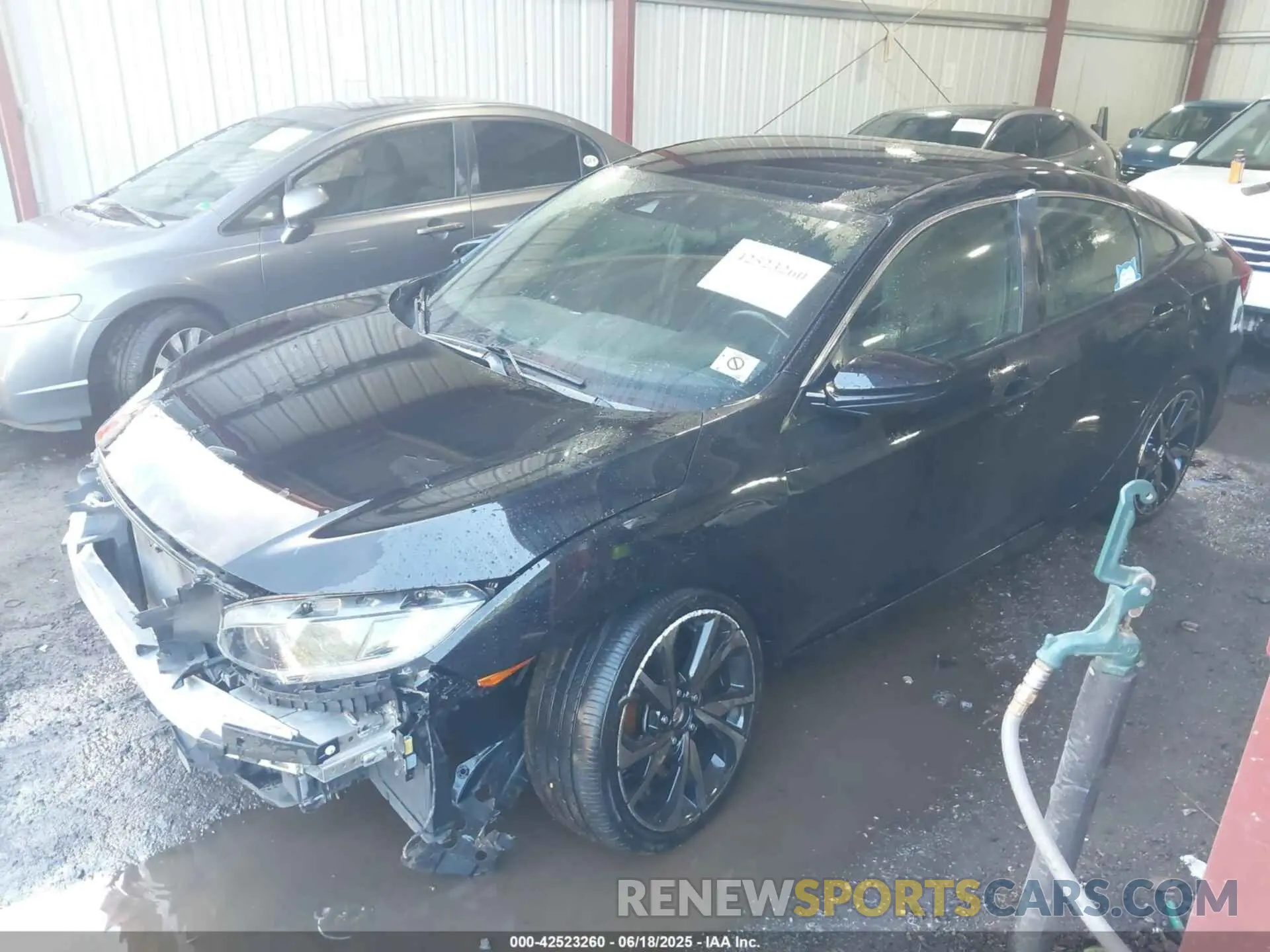 2 fotografías del automóvil dañado 19XFC2F87ME003999 HONDA CIVIC 2021