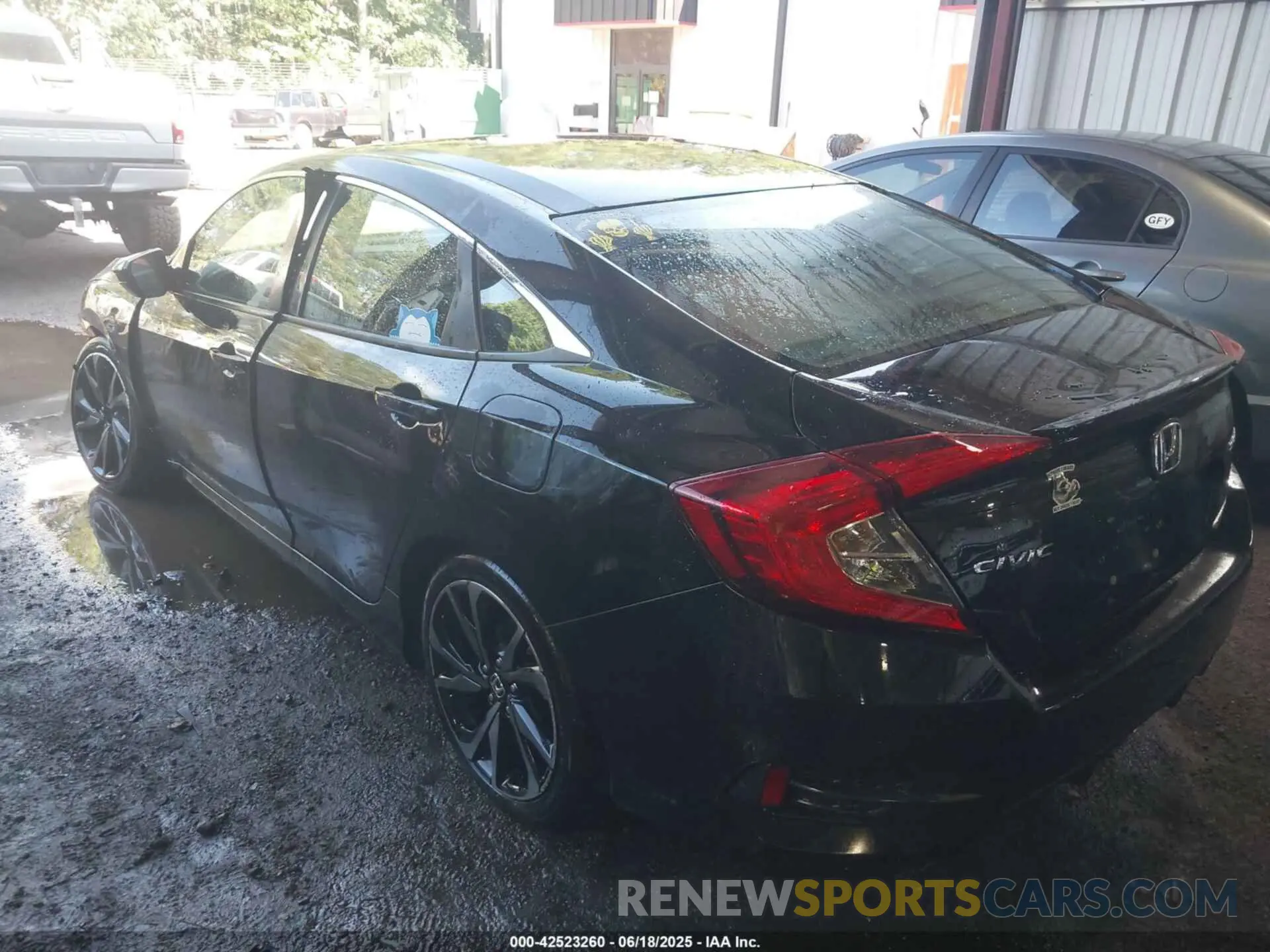 3 fotografías del automóvil dañado 19XFC2F87ME003999 HONDA CIVIC 2021