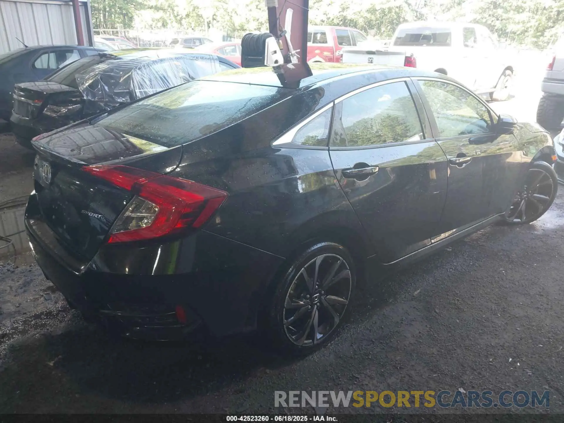 4 fotografías del automóvil dañado 19XFC2F87ME003999 HONDA CIVIC 2021
