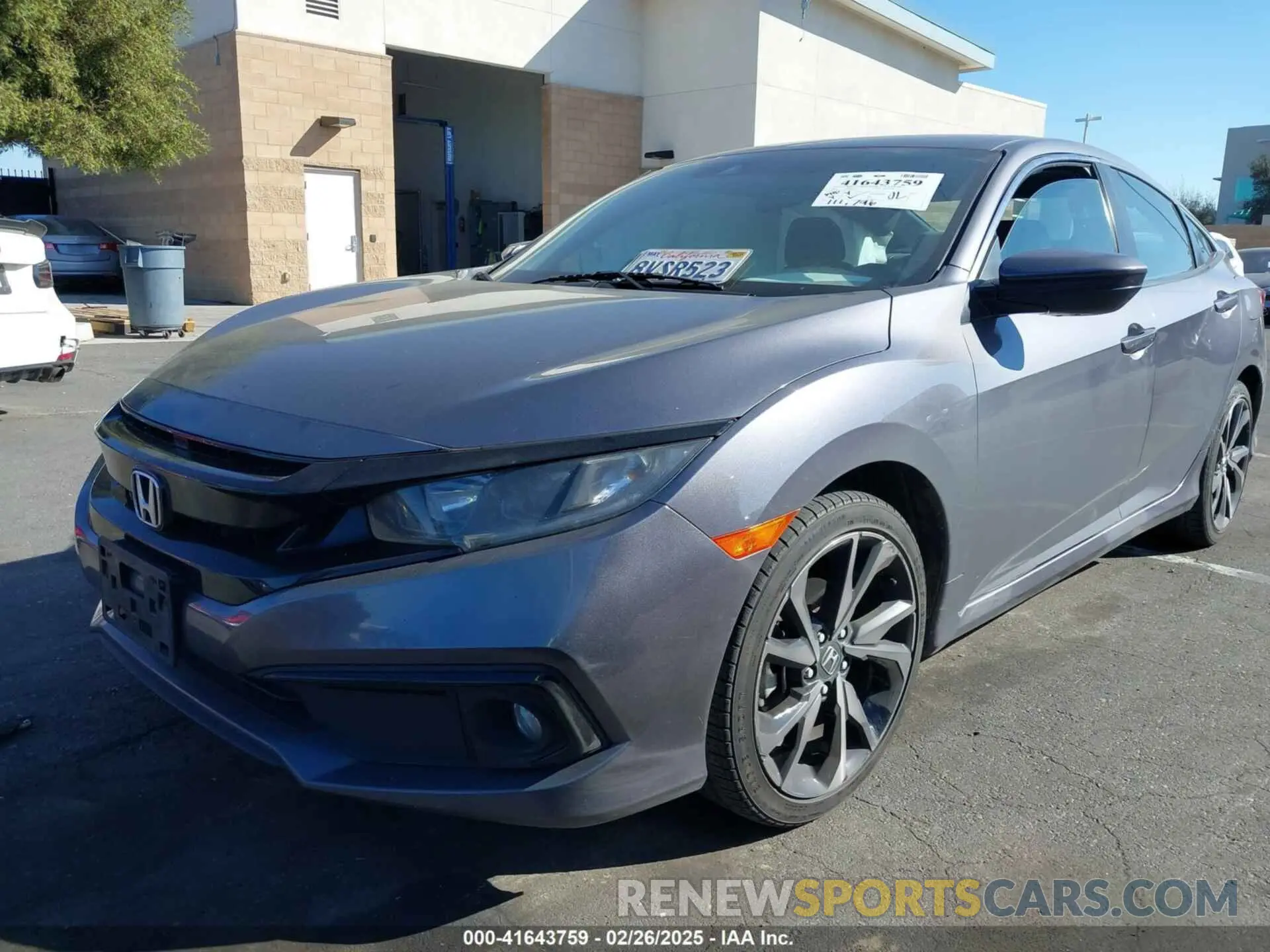 2 fotografías del automóvil dañado 19XFC2F88ME201751 HONDA CIVIC 2021