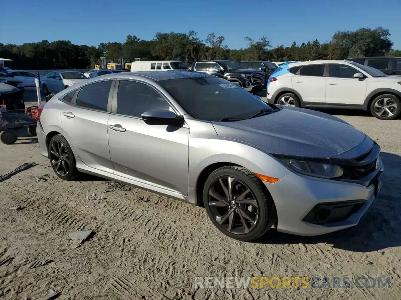 4 fotografías del automóvil dañado 19XFC2F89ME201953 HONDA CIVIC 2021