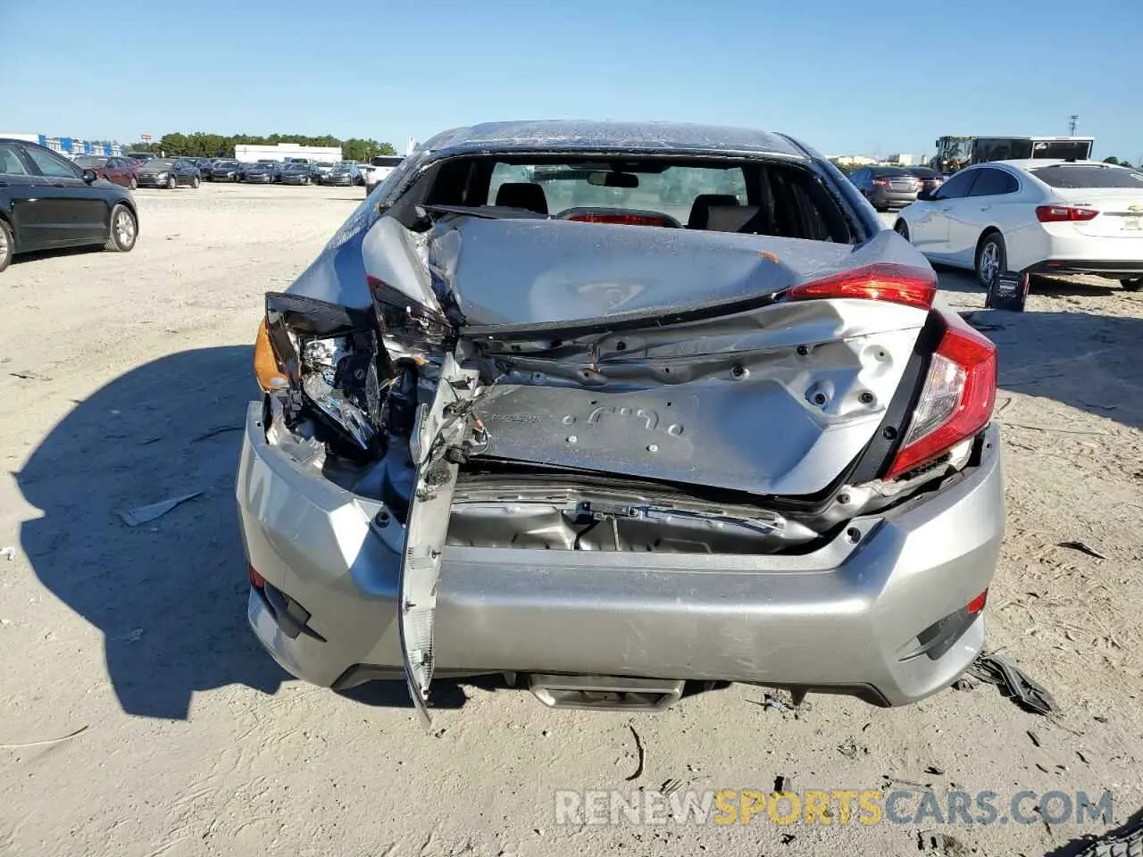 6 fotografías del automóvil dañado 19XFC2F89ME201953 HONDA CIVIC 2021