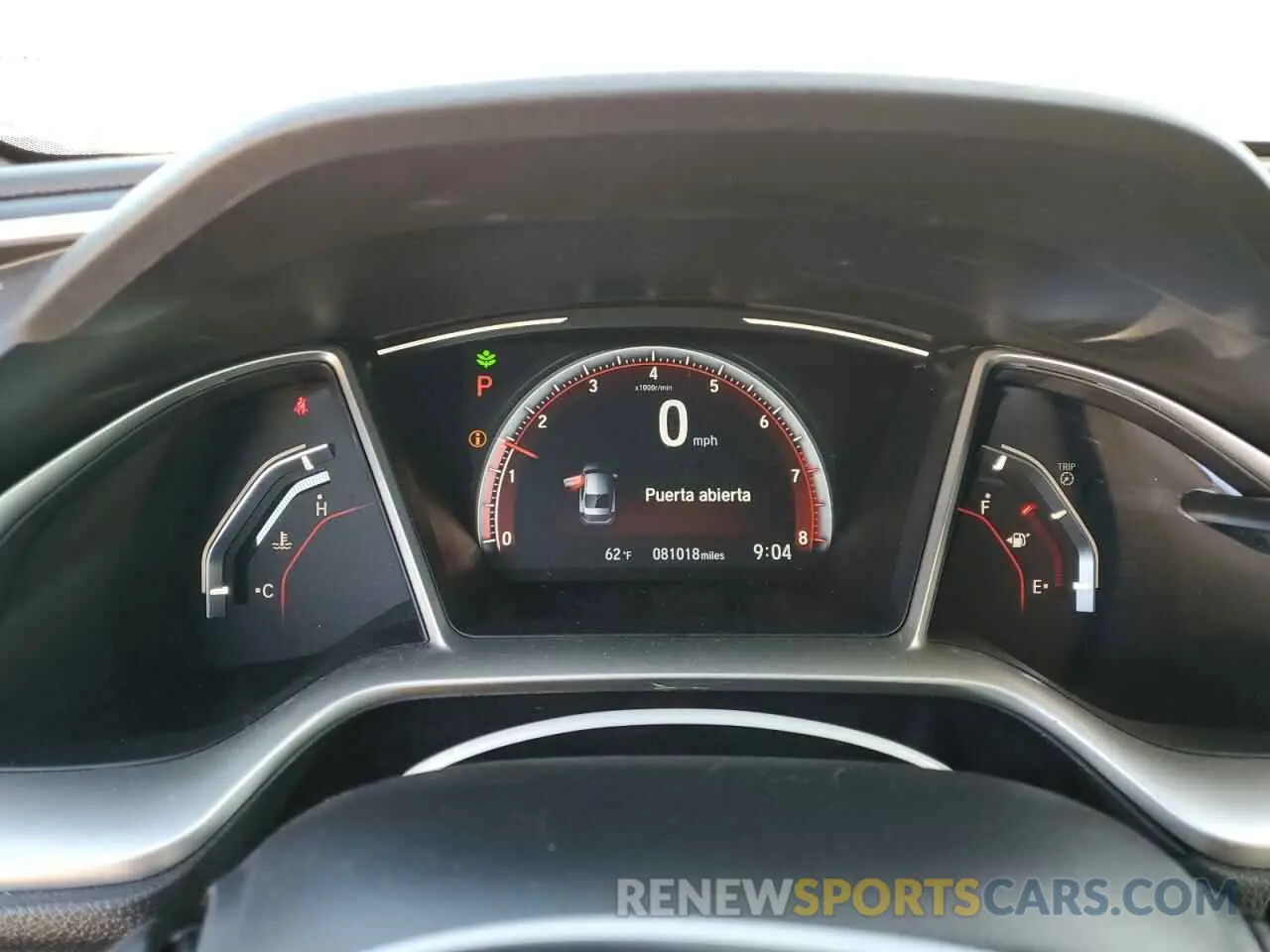 9 fotografías del automóvil dañado 19XFC2F89ME201953 HONDA CIVIC 2021