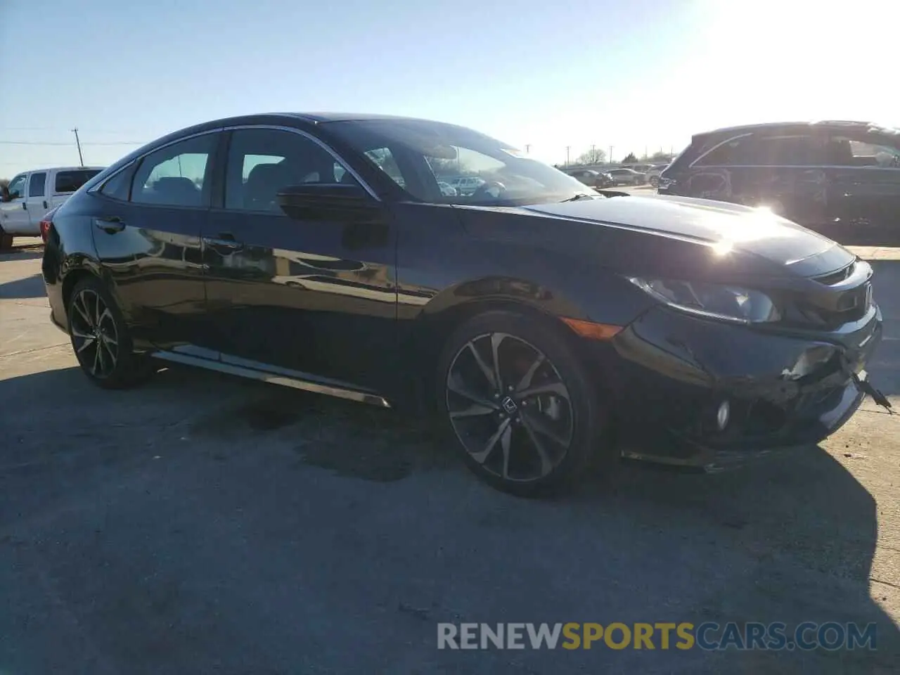 4 fotografías del automóvil dañado 19XFC2F89ME202374 HONDA CIVIC 2021