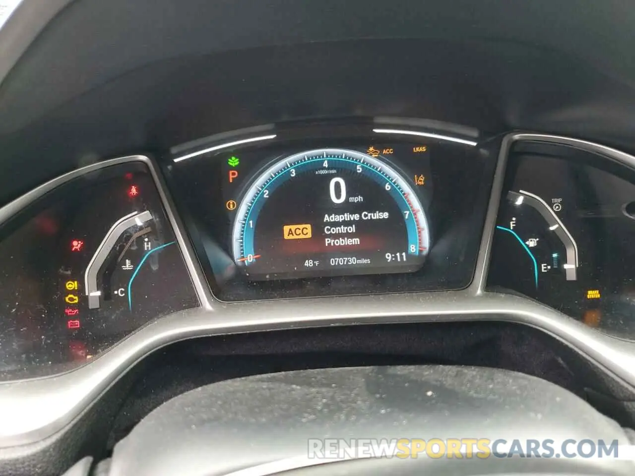 9 fotografías del automóvil dañado 2HGFC1F30MH701634 HONDA CIVIC 2021